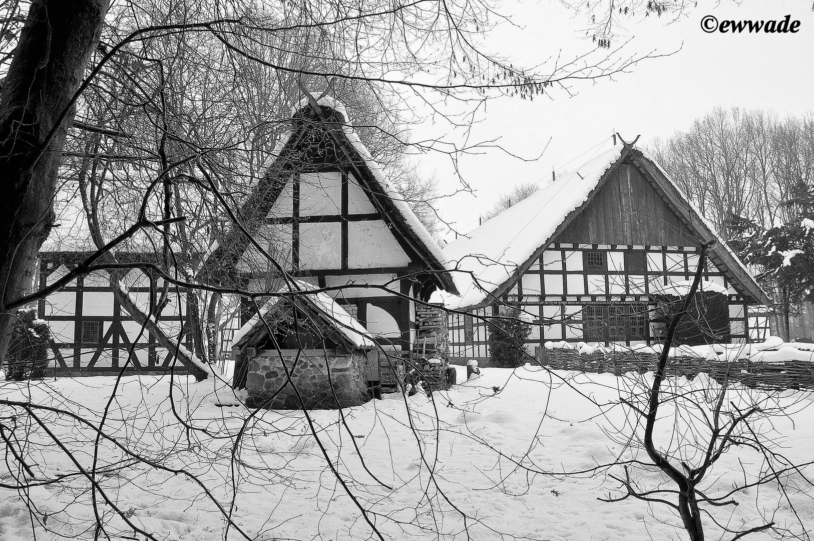 Bauernhof in Winterruhe