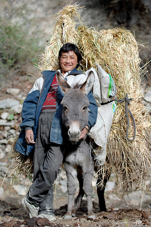 Bauernjunge in Tibet