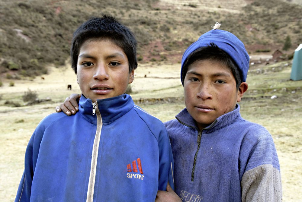 Bauernjungen in Peru