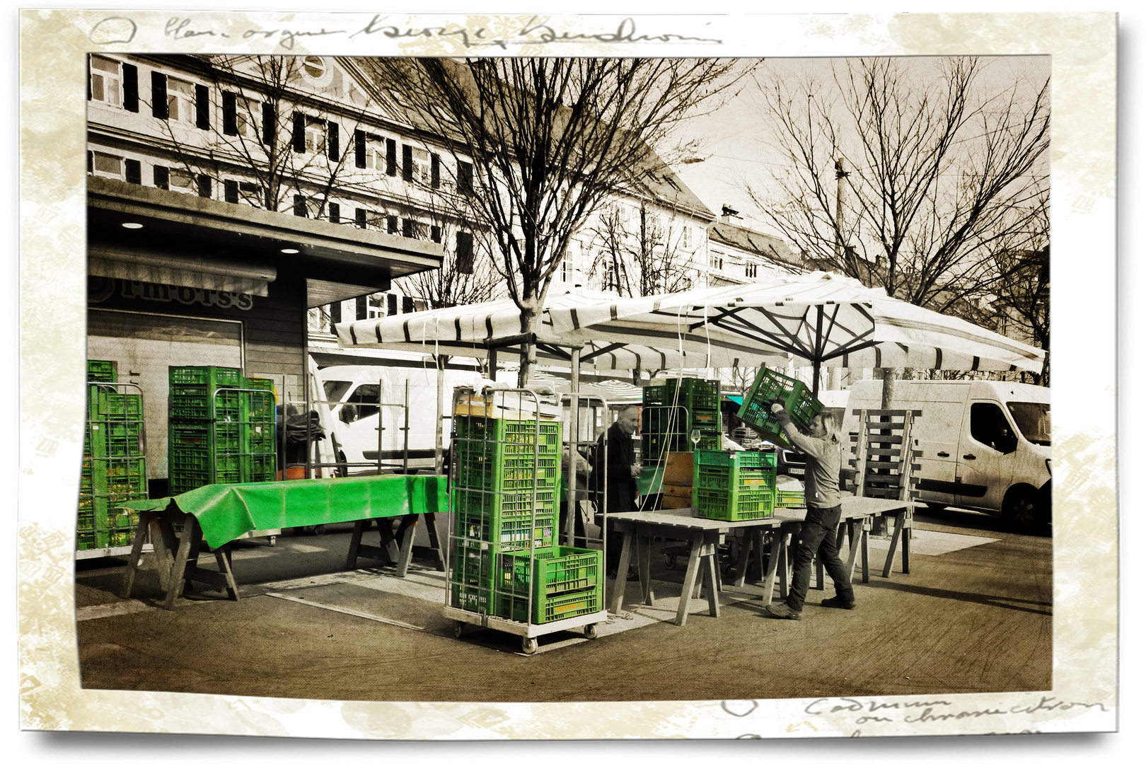 Bauernmarkt habe fertig