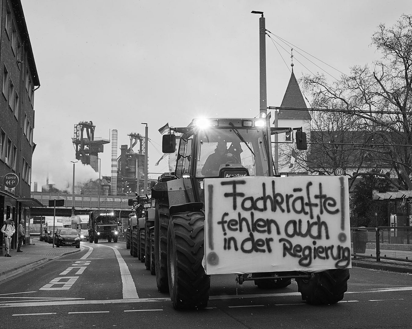 Bauernprotest in Duisburg