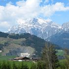 Bauer,Sommerrodelbahn,Steinbruch und Berge im Pinzgau