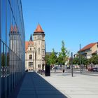 Bauhaus- Museum und Postgebäude in Dessau