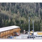 Bauinstallation Unterkunft für den Albula-Streckenausbau