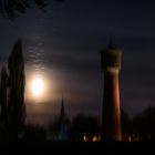 Baum, Mond, Turm