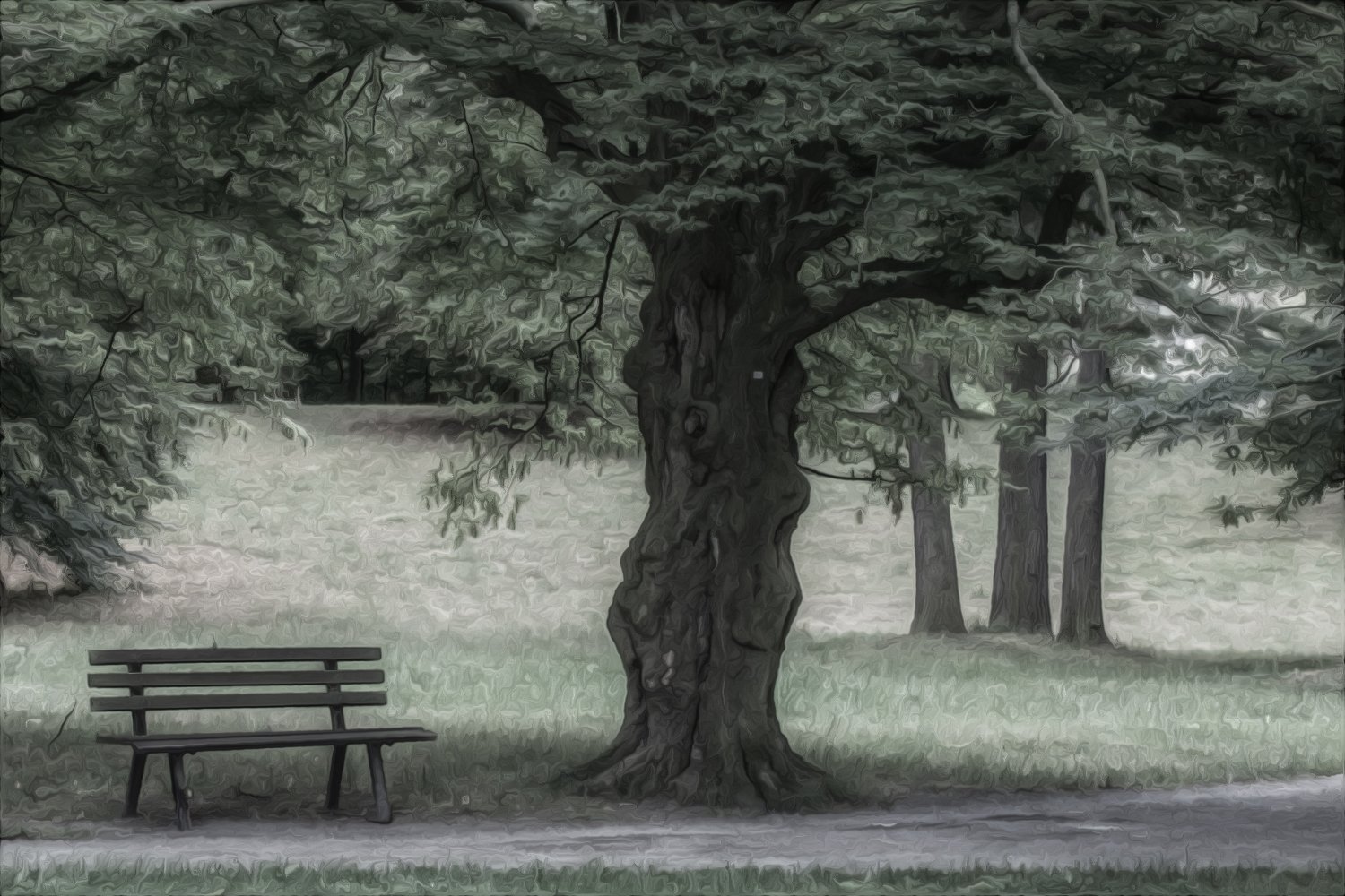 Baum und Bank