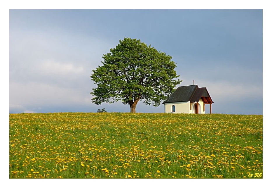 Baum und Kapelle