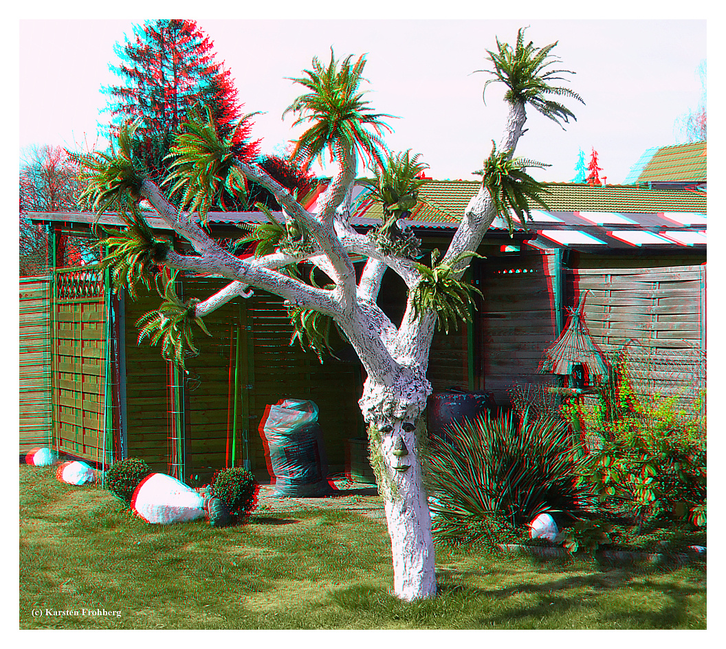 ,,Baumgeist'' in 3D (Rot/Cyan)