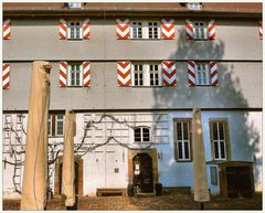 Baumschatten auf der Schlossfassade