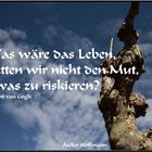 Baumstudie mit Spruch