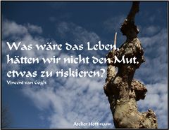 Baumstudie mit Spruch