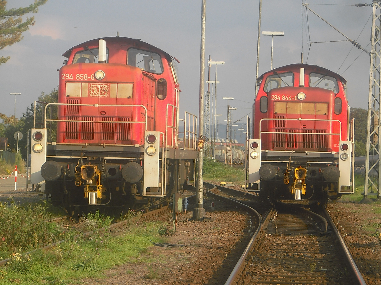 Baureihe 294 844-6 und 294 858-6 . Mannheim, Herbst 2014