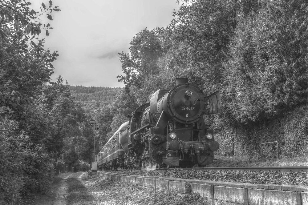 Baureihe 52 auf dem Weg nach Königstein