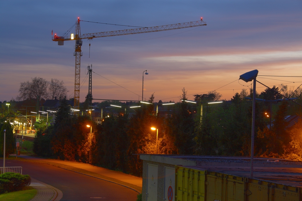 Baustelle am Bahnhof