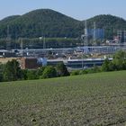 Baustelle am Bahnhof Bressoux für die neue Tram und Expo Lüttich (B)