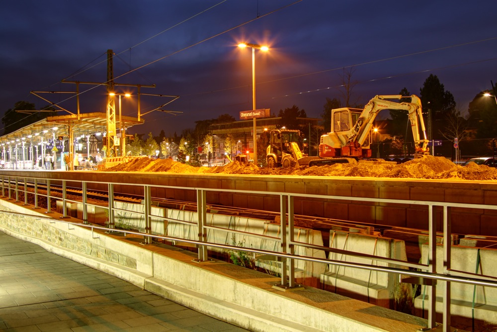 Baustelle am Bahnhof Oberursel