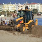 Baustelle am Strand von Alanya, Türkei