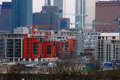 Baustelle am Westhafen in frankfurt