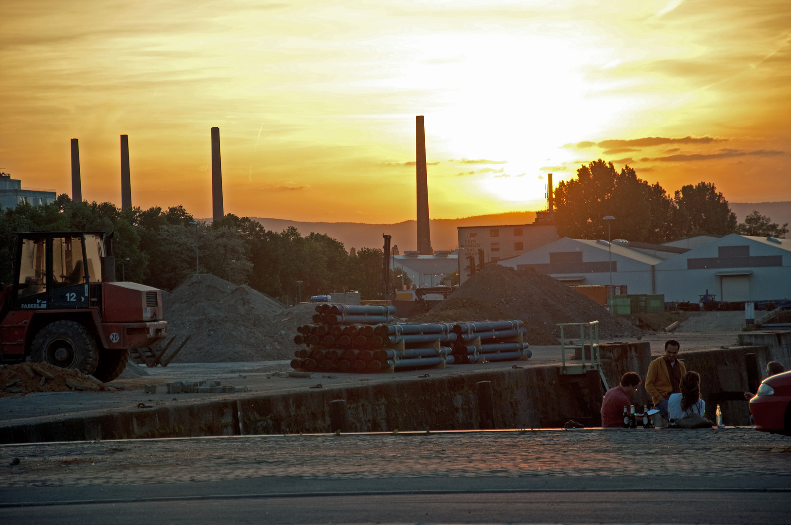 Baustelle am Zollhafen in Mainz