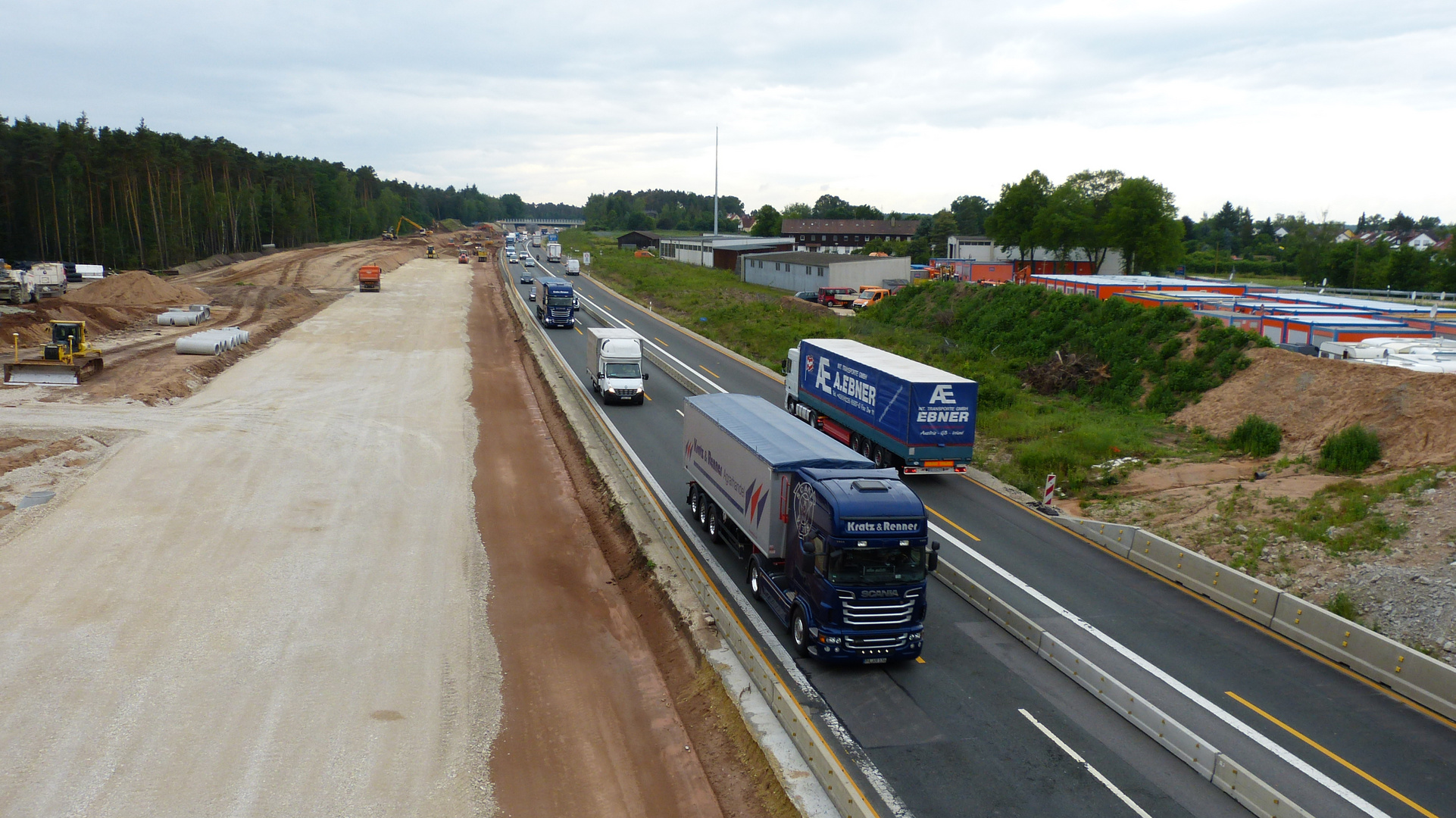 Baustelle Autobahn