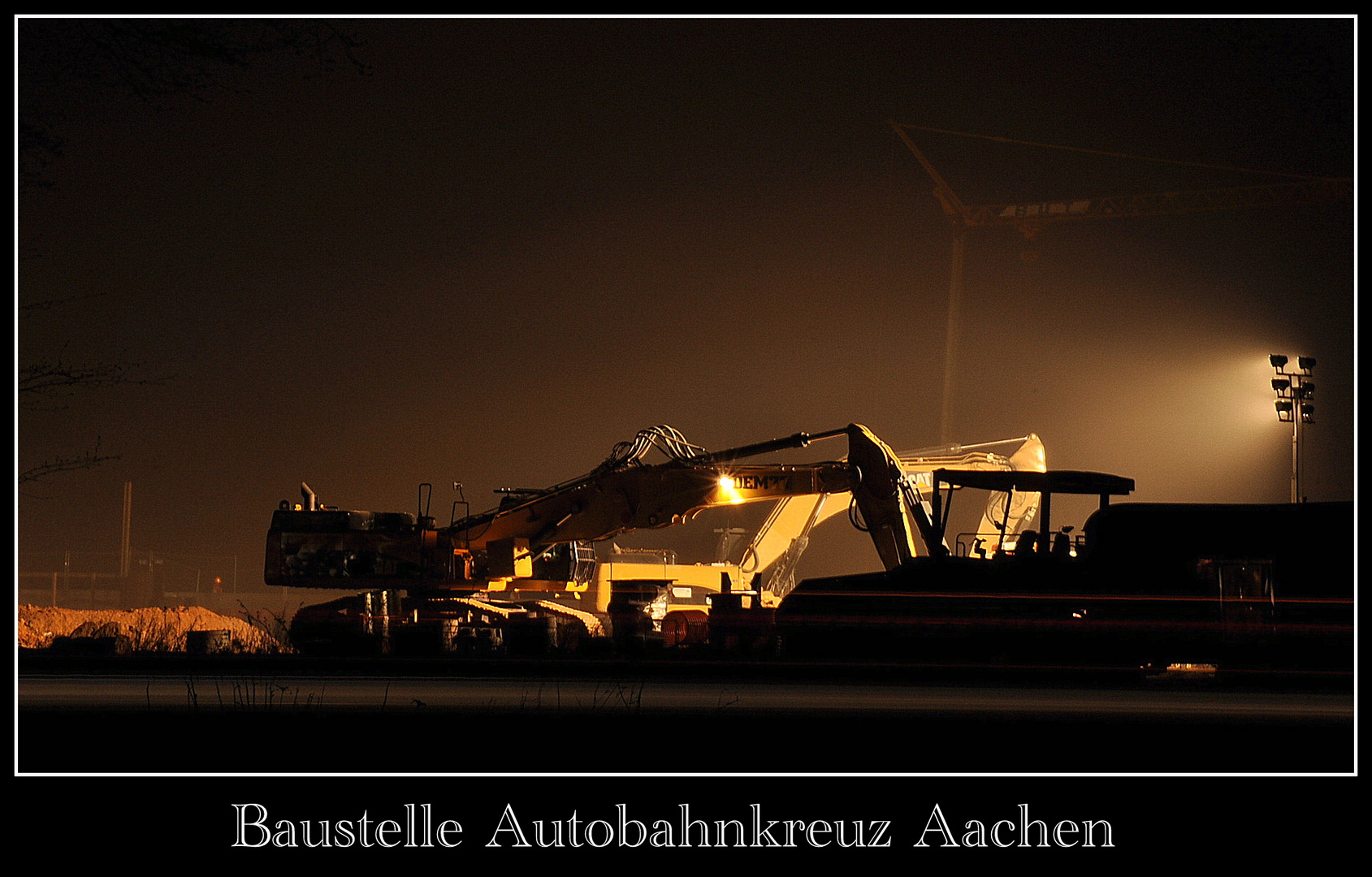 Baustelle Autobahnkreuz Aachen