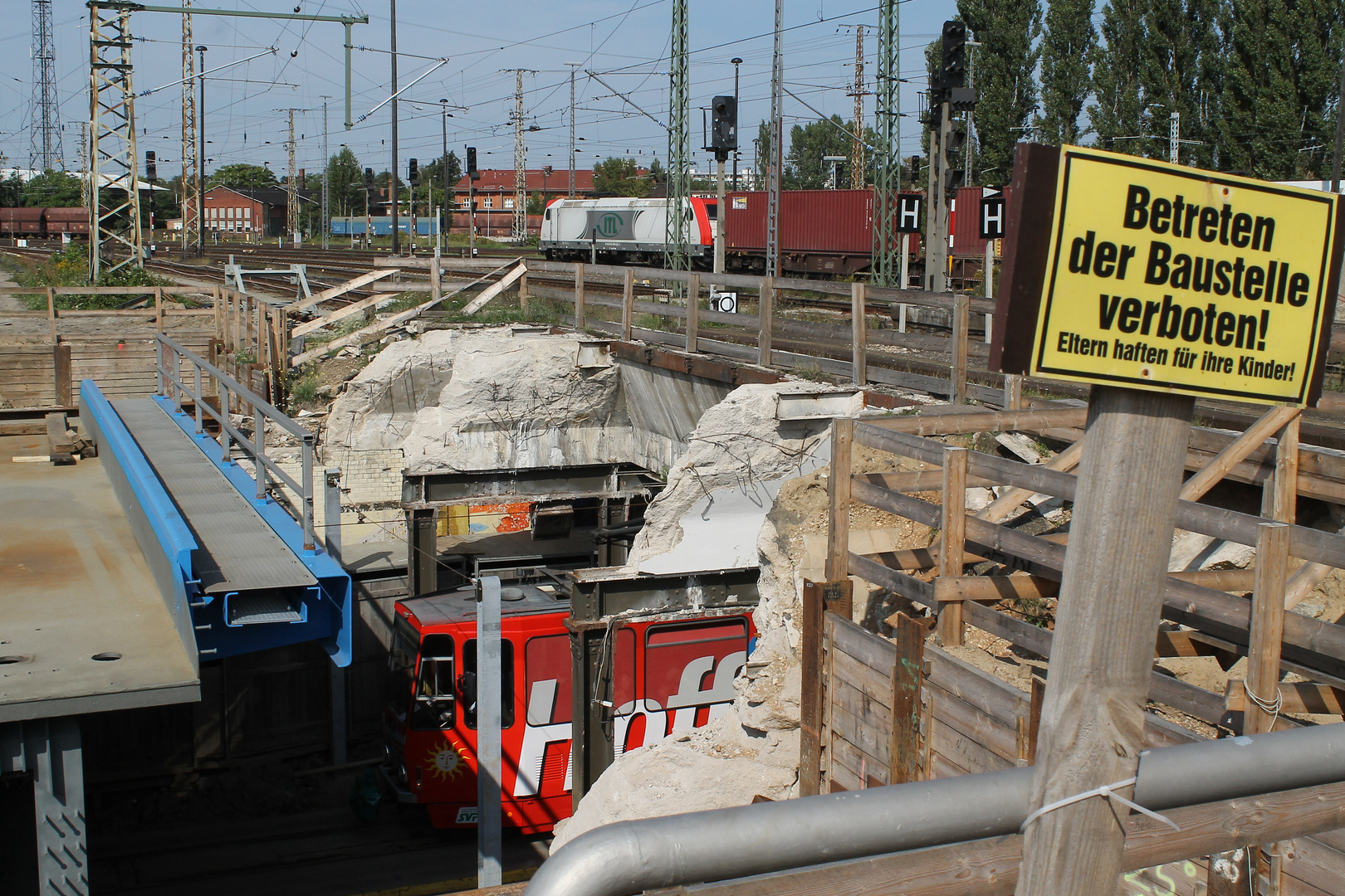 Baustelle Bahnhofstunnel...