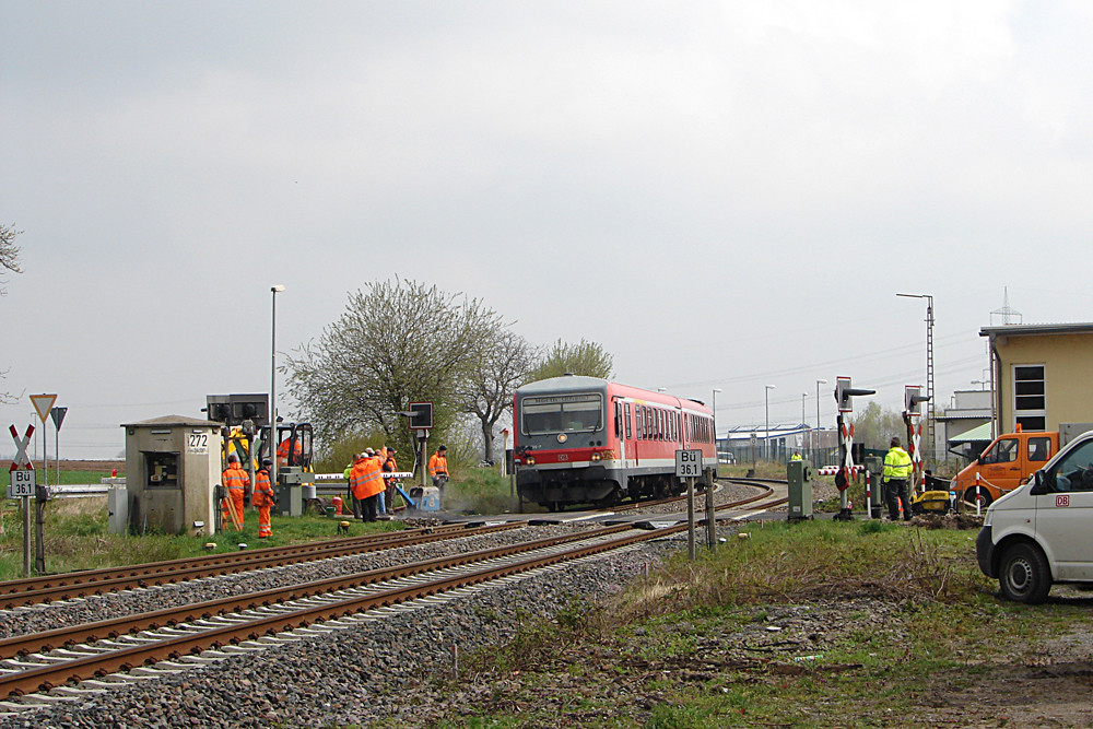 Baustelle Bahnübergang