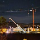 Baustelle bei nacht