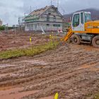 Baustelle, das neue Haus (obras, la casa nueva)