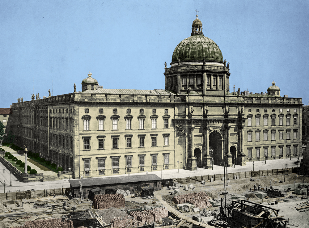 Baustelle des Nationaldenkmales, Berlin 1894