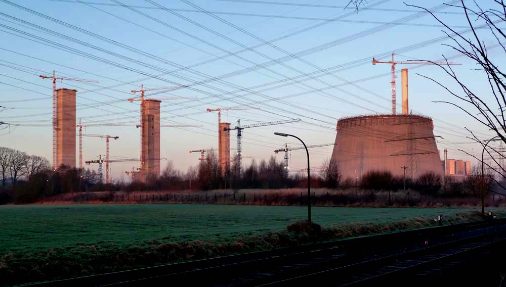 Baustelle des neuen RWE-Kraftwerks in Hamm-Uentrop 02