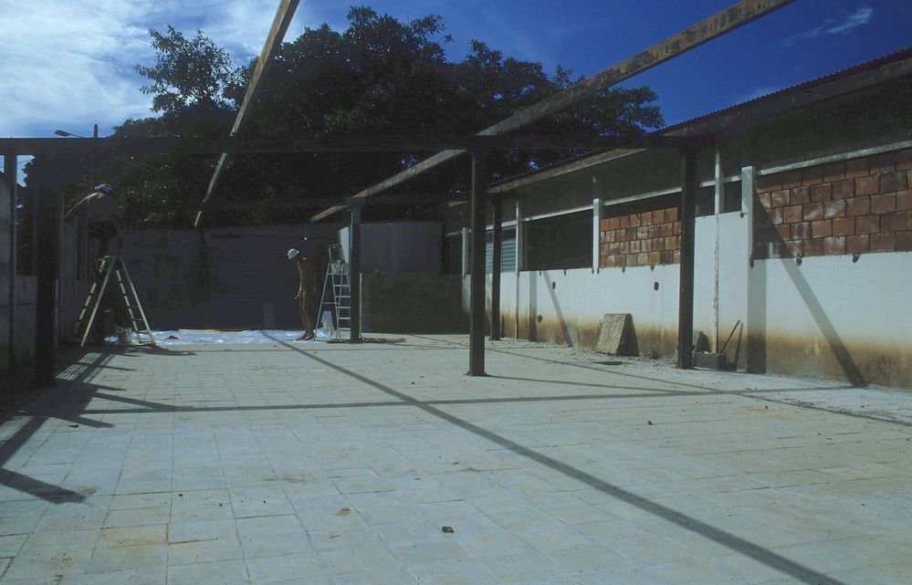 Baustelle Druckerei "Los Muchachos", Managua 1984