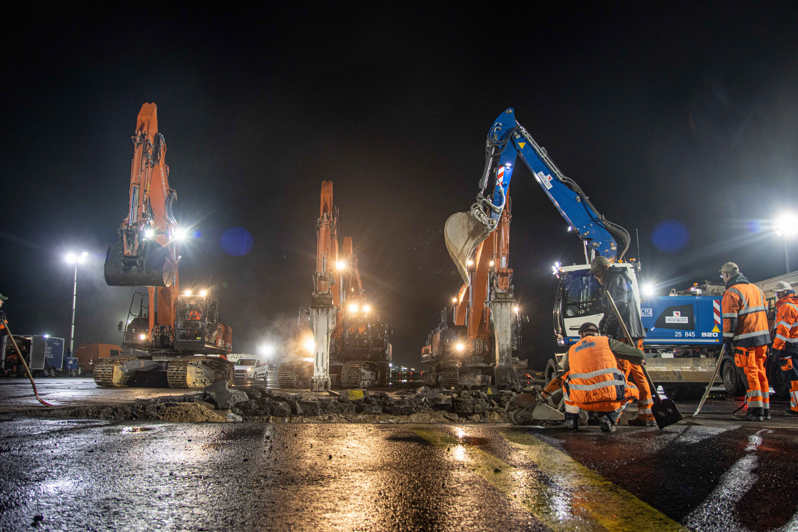 Baustelle Flughafen Frankfurt 