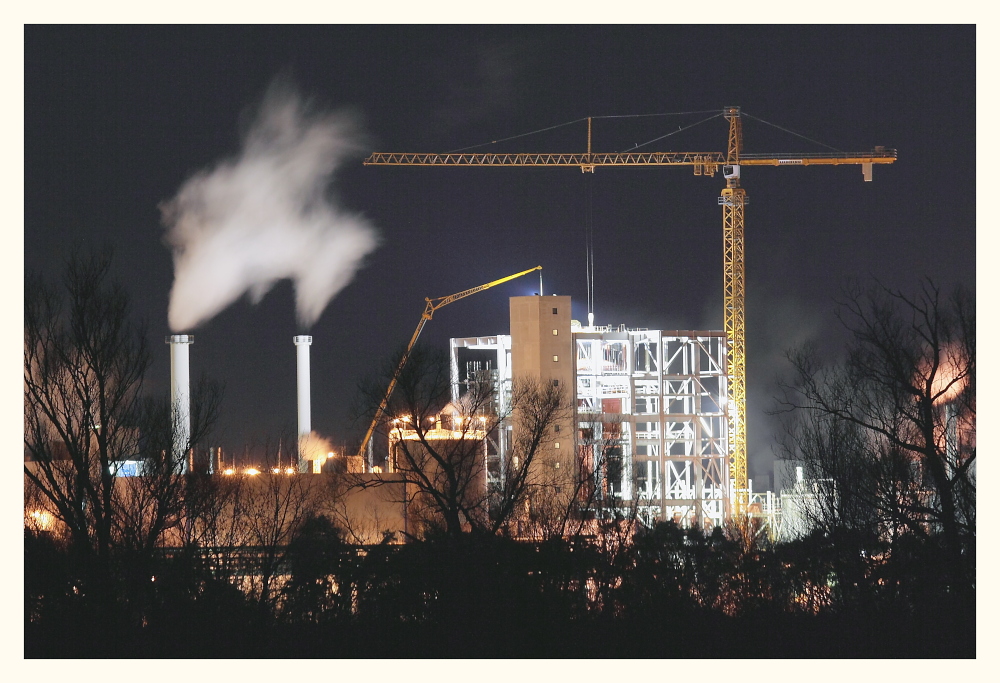 Baustelle für das neue Kraftwerk