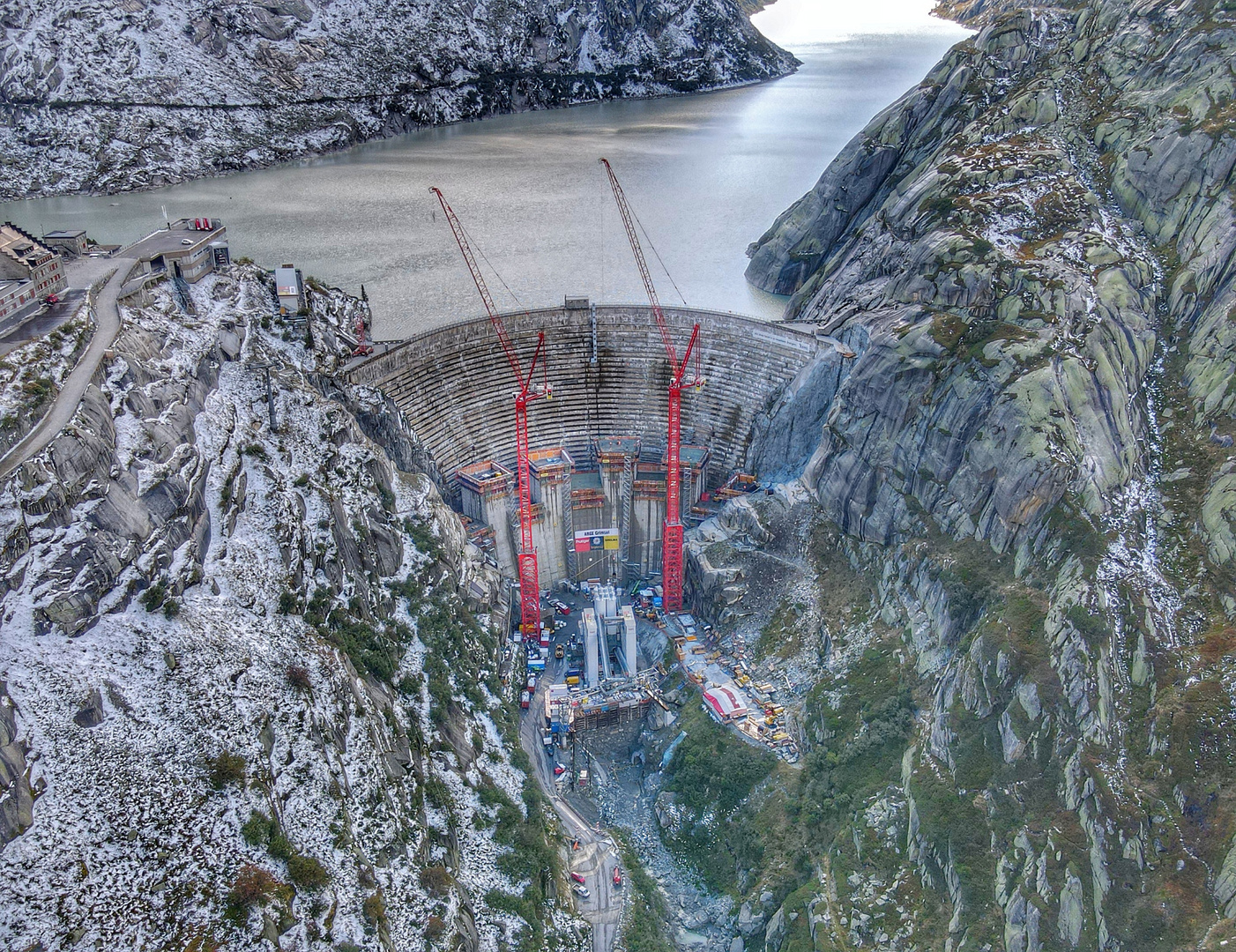 Baustelle Grimsel Staumauer