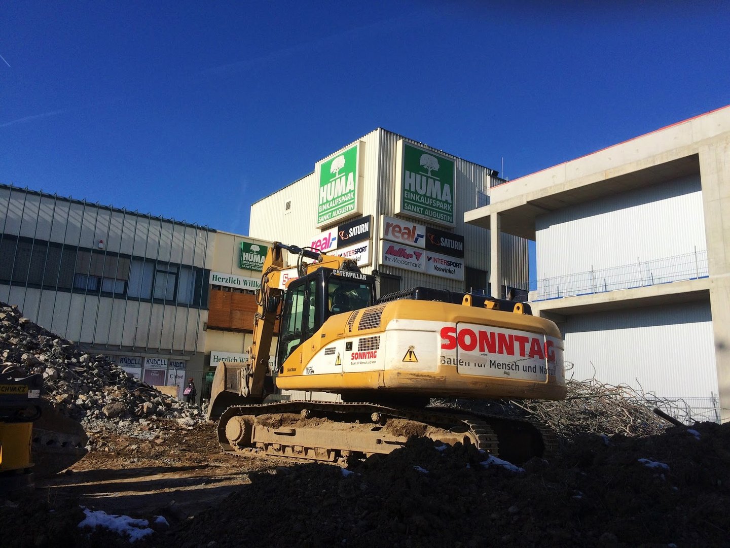 Baustelle HUMA-Einkaufspark Sankt Augustin Februar 2015
