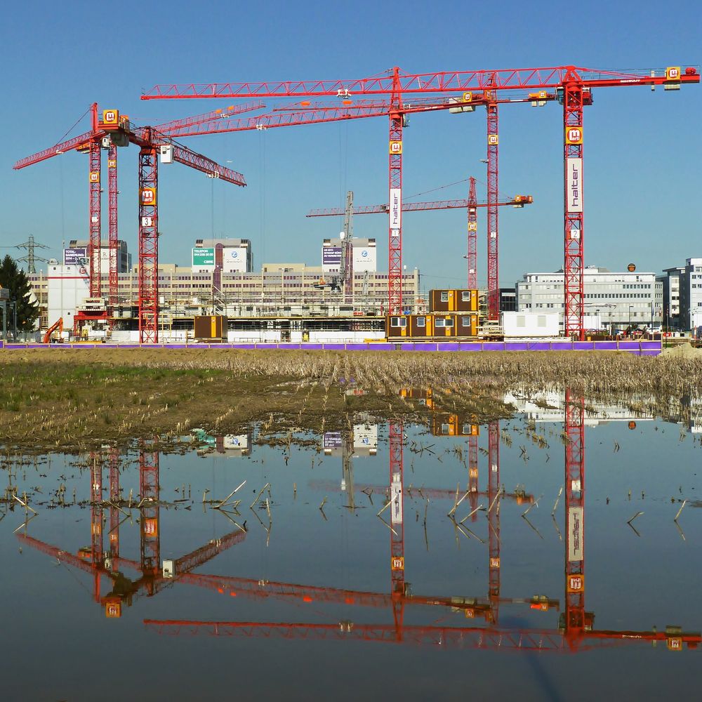 Baustelle im Quadrat