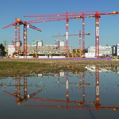 Baustelle im Quadrat