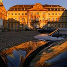 Baustelle in der Abendsonne