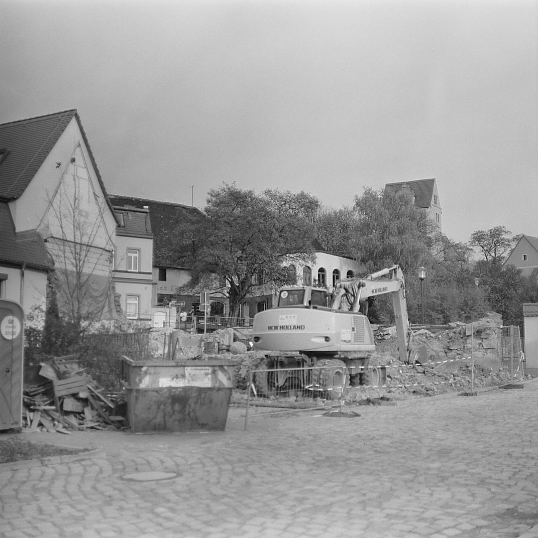 Baustelle in der Stadtmitte..