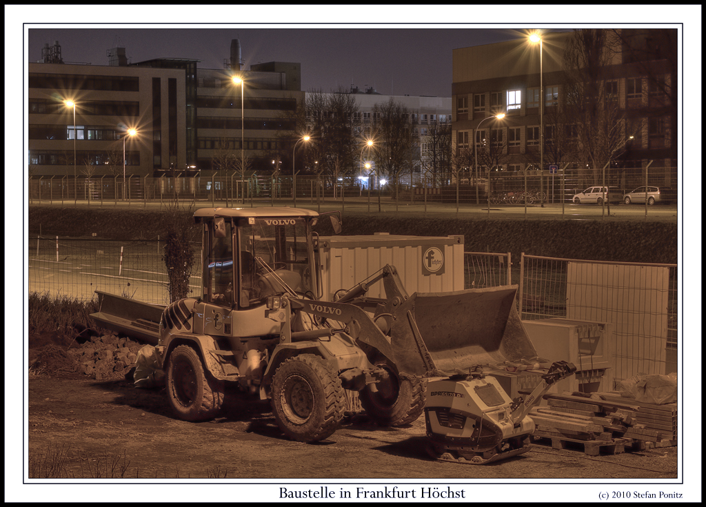 Baustelle in Frankfurt Höchst