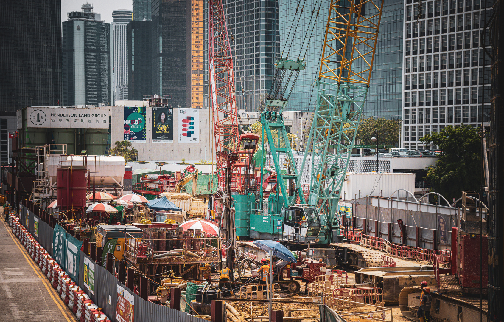 Baustelle in Hong Kong