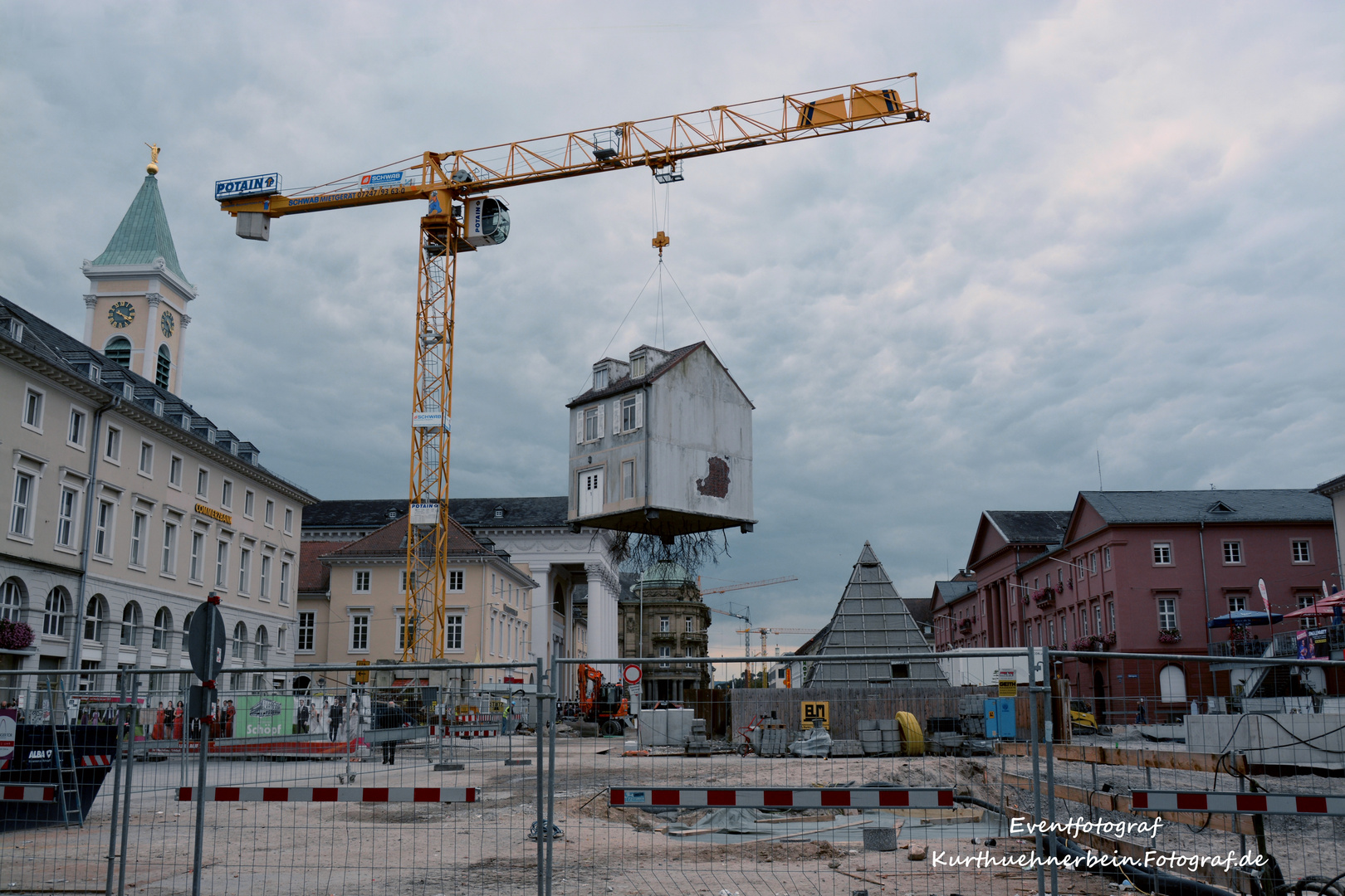 Baustelle in Karsruhe