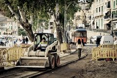 Baustelle in Sóller, Mallorca