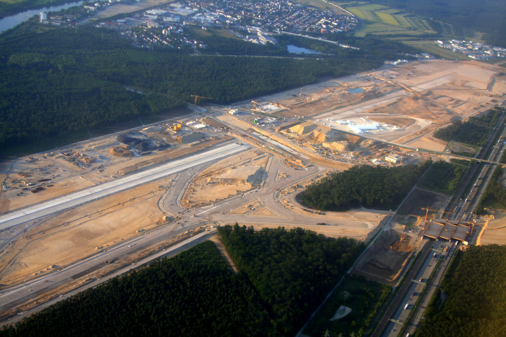 Baustelle Landebahn