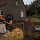 Baustelle mit Bagger