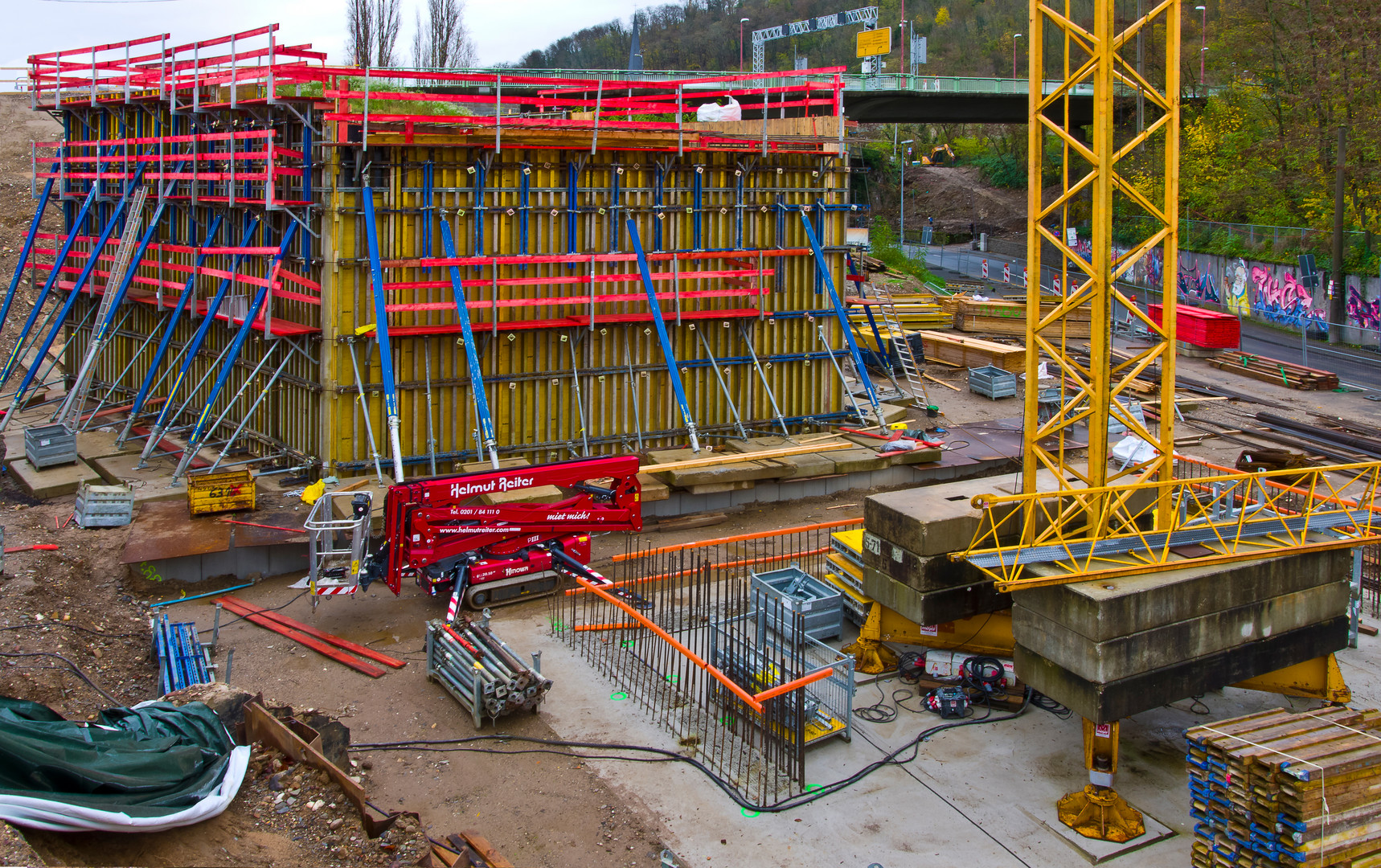 Baustelle Pfaffendorfer Brücke, Koblenz