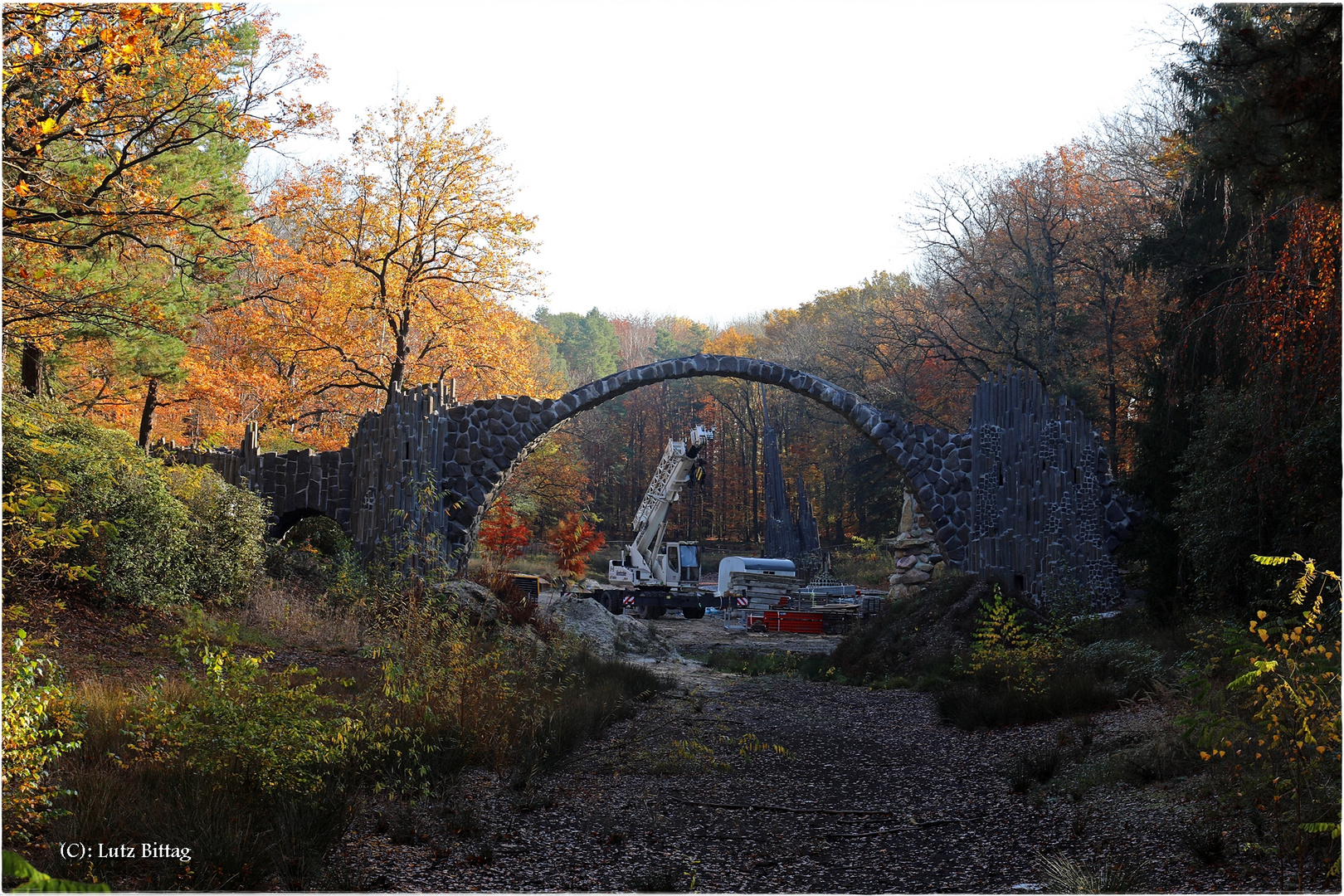 Baustelle Rakotzbrücke