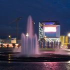 Baustelle Stadtschloss am Abend