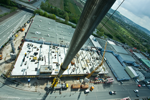 Baustelle von oben